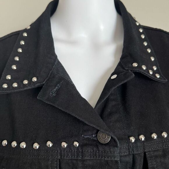 Gap Studded Oversized Icon Denim Jacket Size XL - Picture 7 of 9